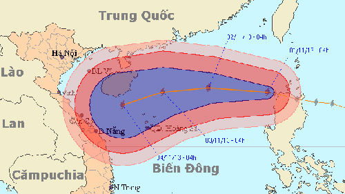 Đường đi của bão số 12